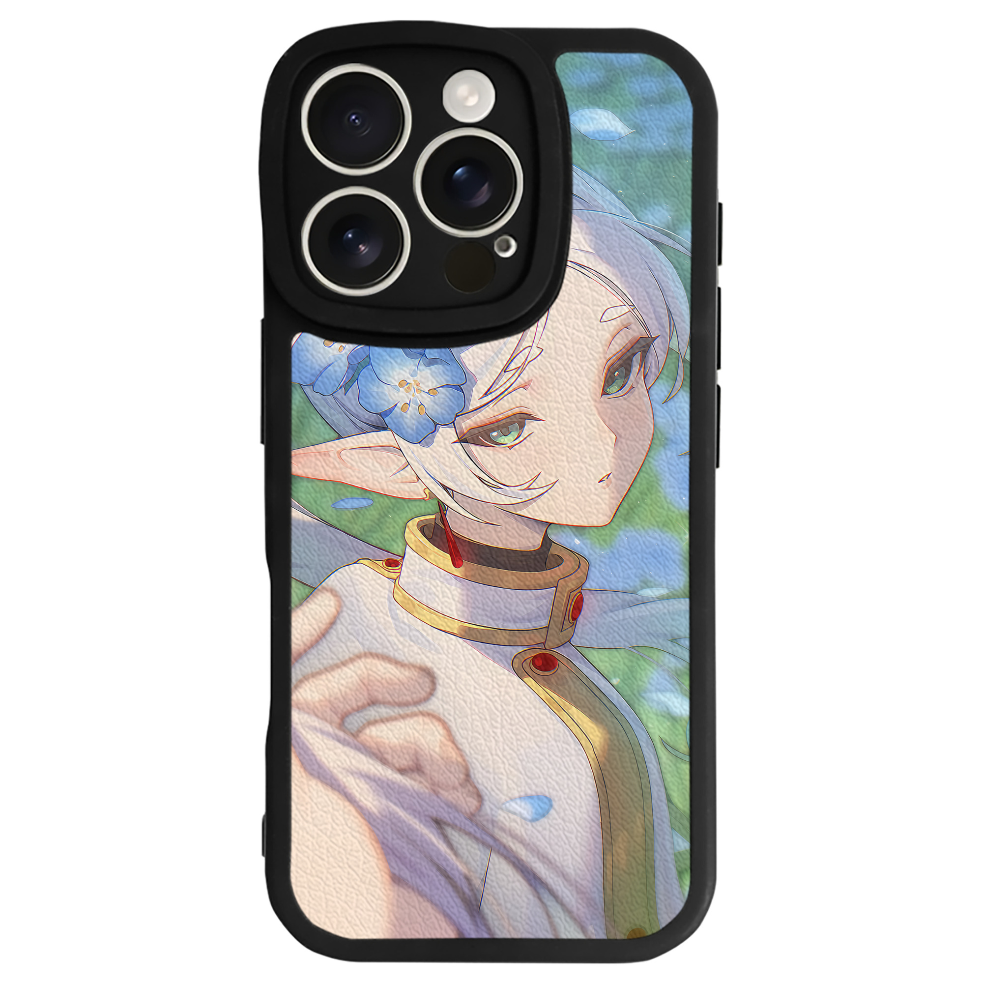 （画像用） 葬送のフリーレン Frieren 【iPhone 16シリーズ対応】シリコンスマホケース（レザー調） 材質：シリコン